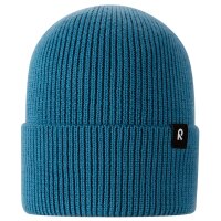 Reima Kinder Merino Wollmütze Reissari Blau